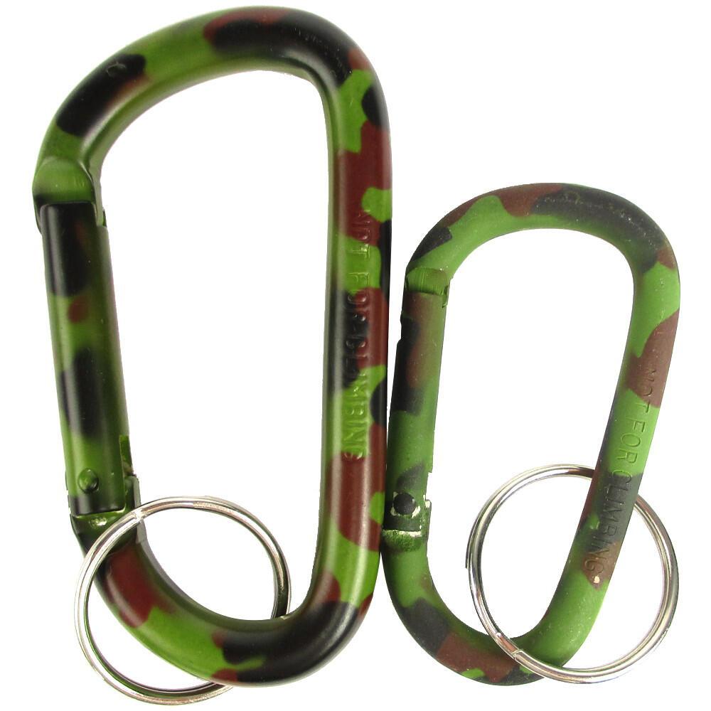  Green Beret Tactical Titanium Carabiner Keychain with