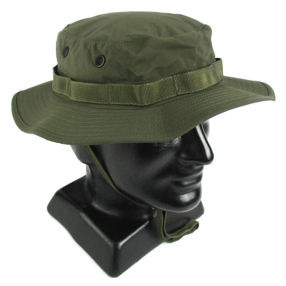 Teesar British Boonie Hat with Neck Flap Ripstop Olive Size S