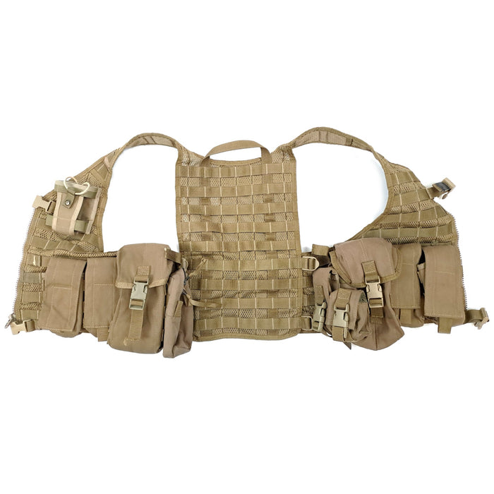 NZ Army Coyote MOLLE Vest w/ Pouches - Large (3) - New Zealand Army Surplus -