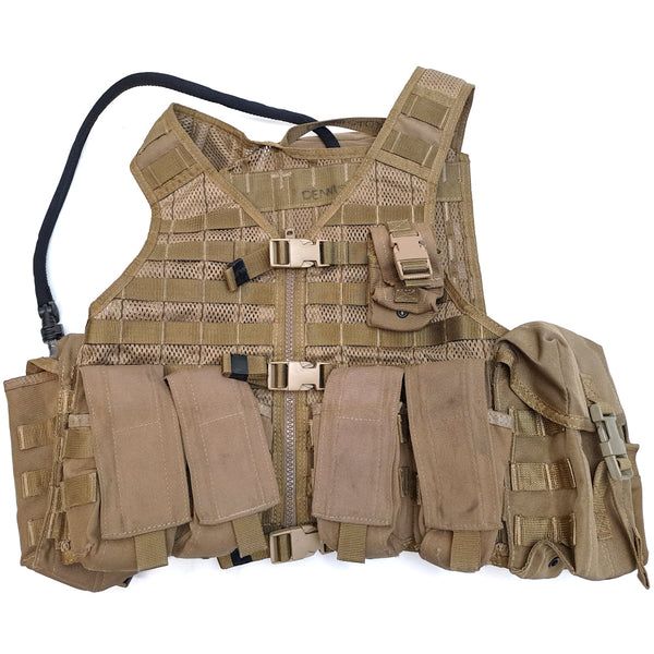 NZ Army Coyote MOLLE Vest w/ Pouches - Large