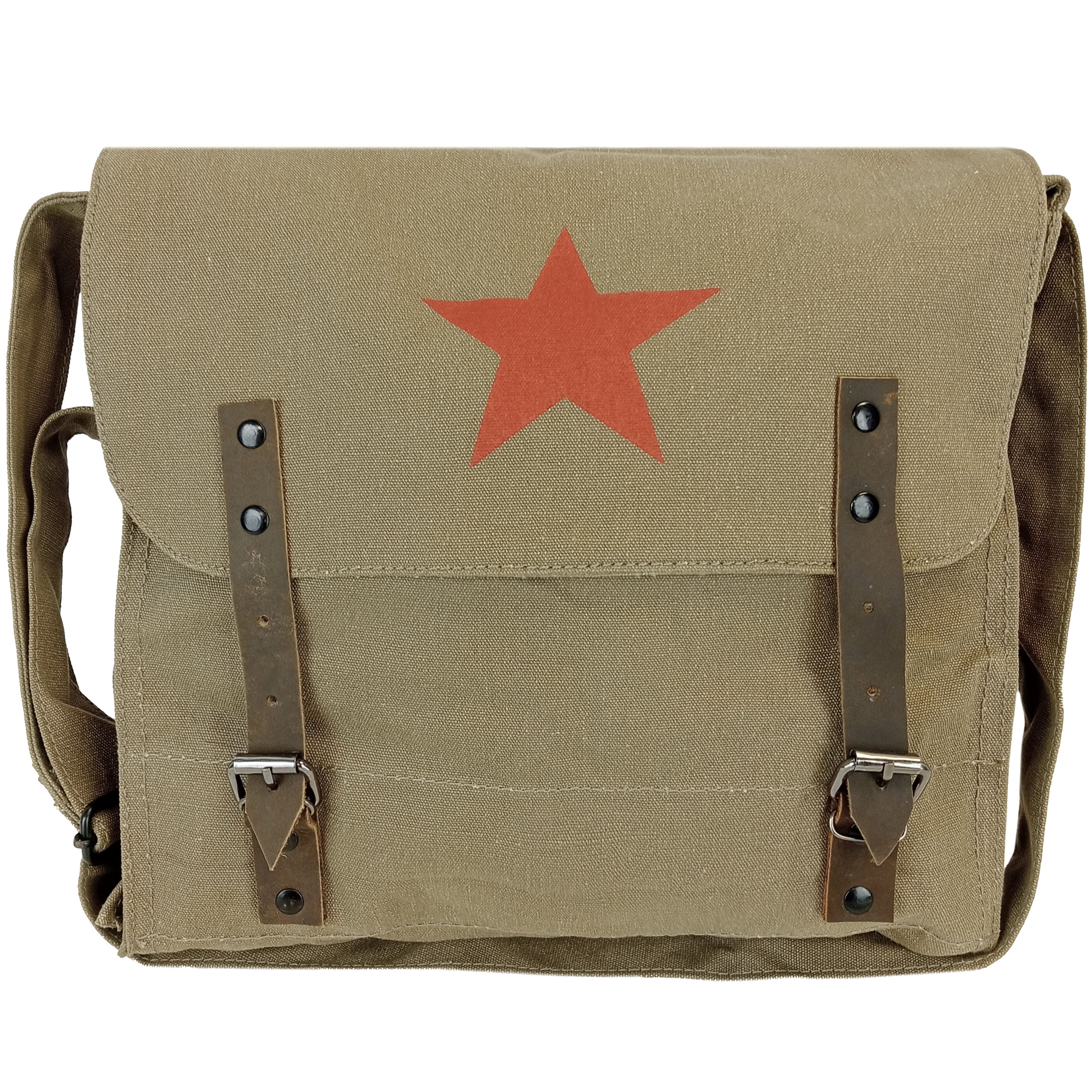 Red Star Canvas Shoulder Bag Army and Outdoors