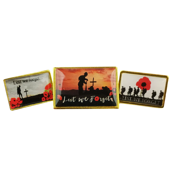 Anzac Lest We Forget Pin