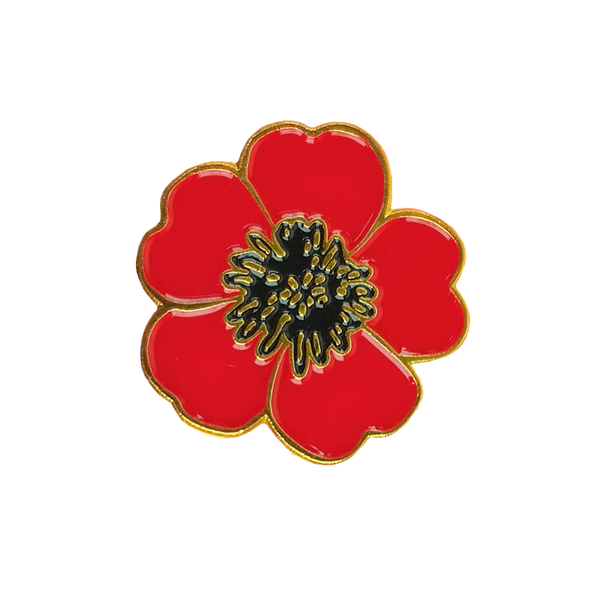 Anzac Poppy Pin