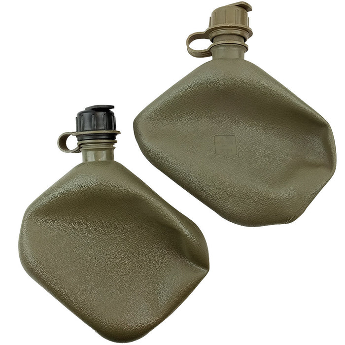 US 2QT. Collapsible Olive Drab Canteen w/ NBC Lid