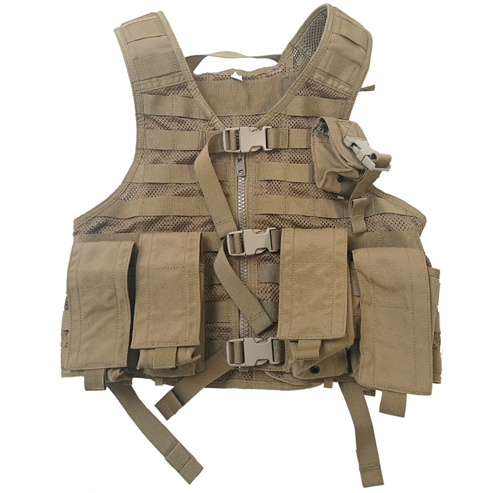 NZ Army Coyote MOLLE Vest w/ Pouches - Medium