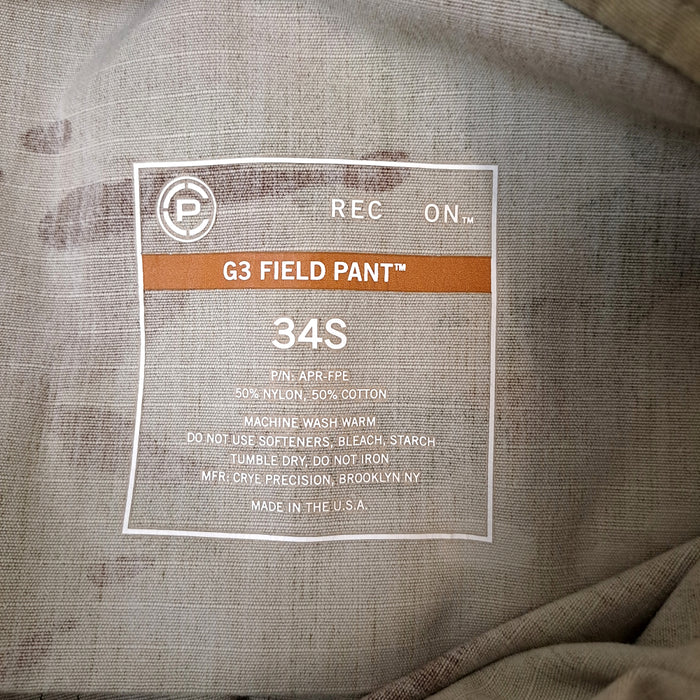 Crye Precision G3 Multicam Field Pants - 34S