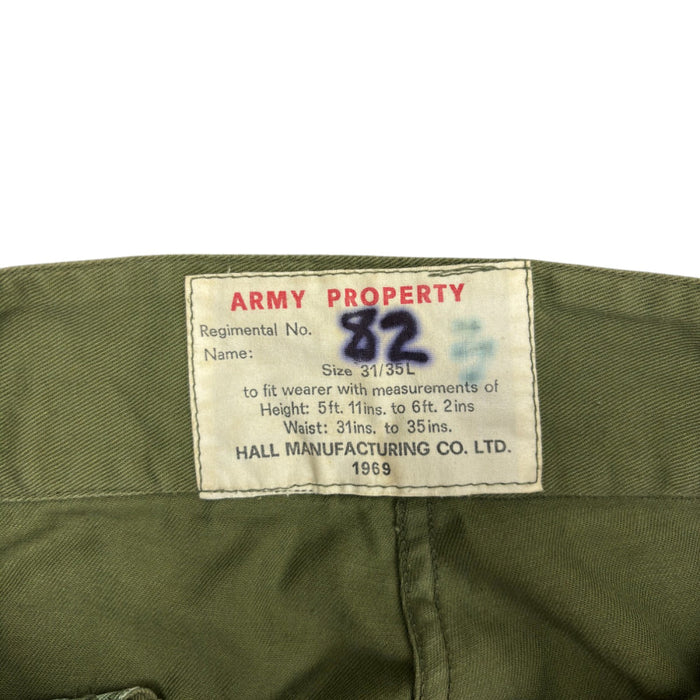 NZ Army Vietnam Era Jungle Trousers - 31/35L