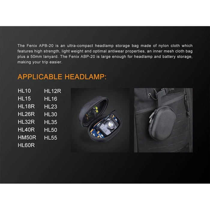 Fenix Headlamp Storage Bag - Fenix - Headlamps