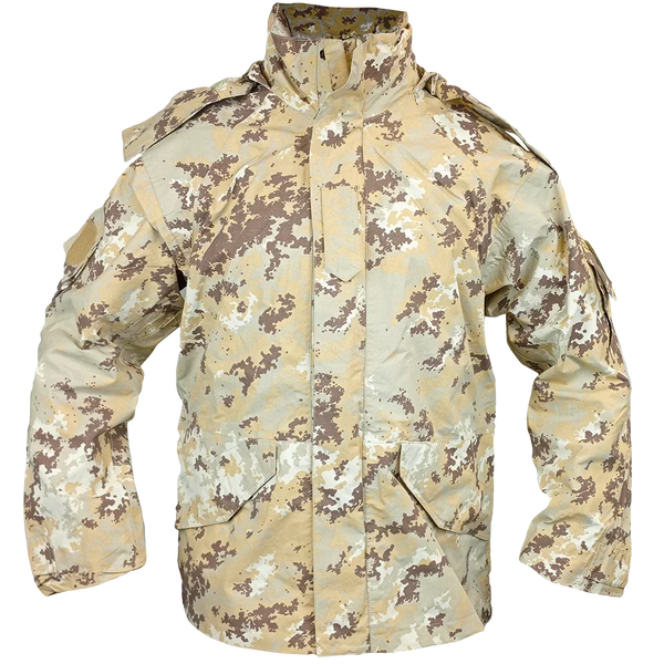 Italian Army Desert Vegetato Wet Weather Jacket - Italian Army Surplus - Rain Jackets