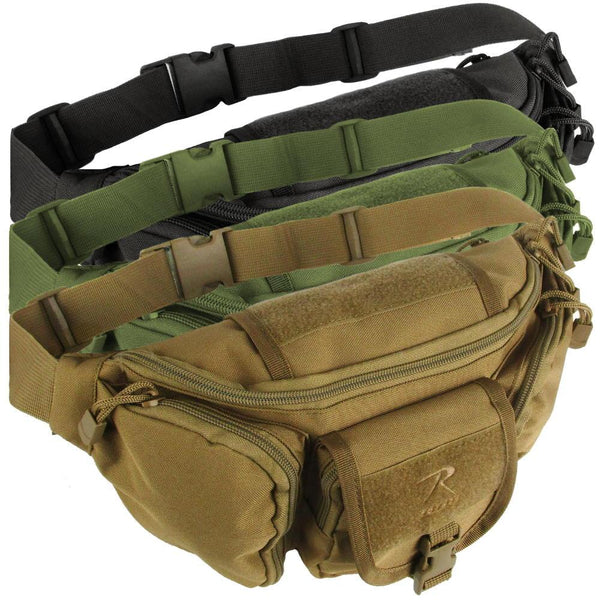 ACEXIER Tactical Sling Shoulder Bag Military Chest Bag Belt Waist Pack  Multifunctional Fanny Pack for Hunting Outdoor EDC Tool Pouch (Khaki)