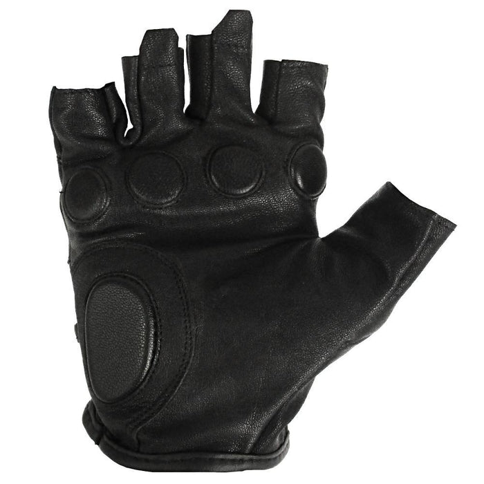 Fingerless Leather Tactical Gloves