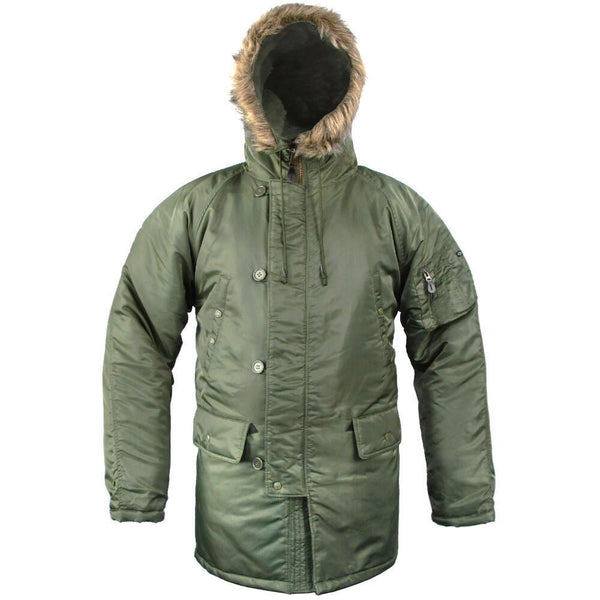 The Real McCoy's Type N-3B Parka - Olive Extra Large