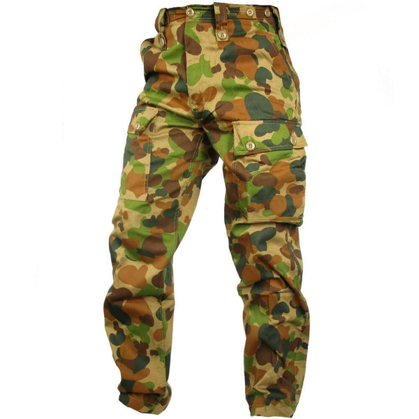 baggy camo trousers