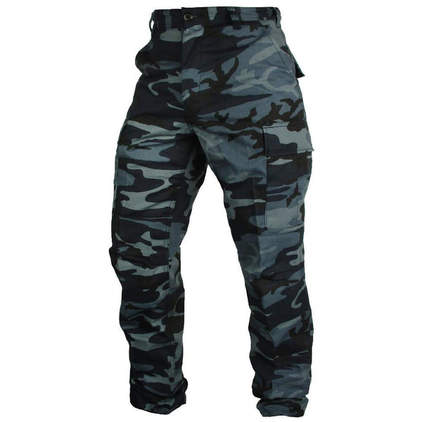 MFH MILITARY MISSION COMBAT TROUSERS NYCO RIPSTOP CARGO PANTS SNAKE BLACK  CAMO | eBay