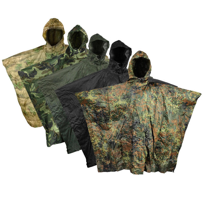 Military Style Waterproof Poncho 3479